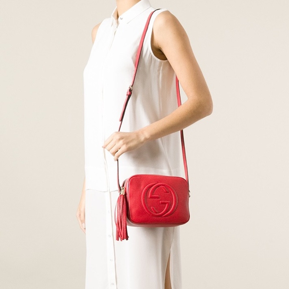 GUCCI SOHO DISCO PURSE - RED